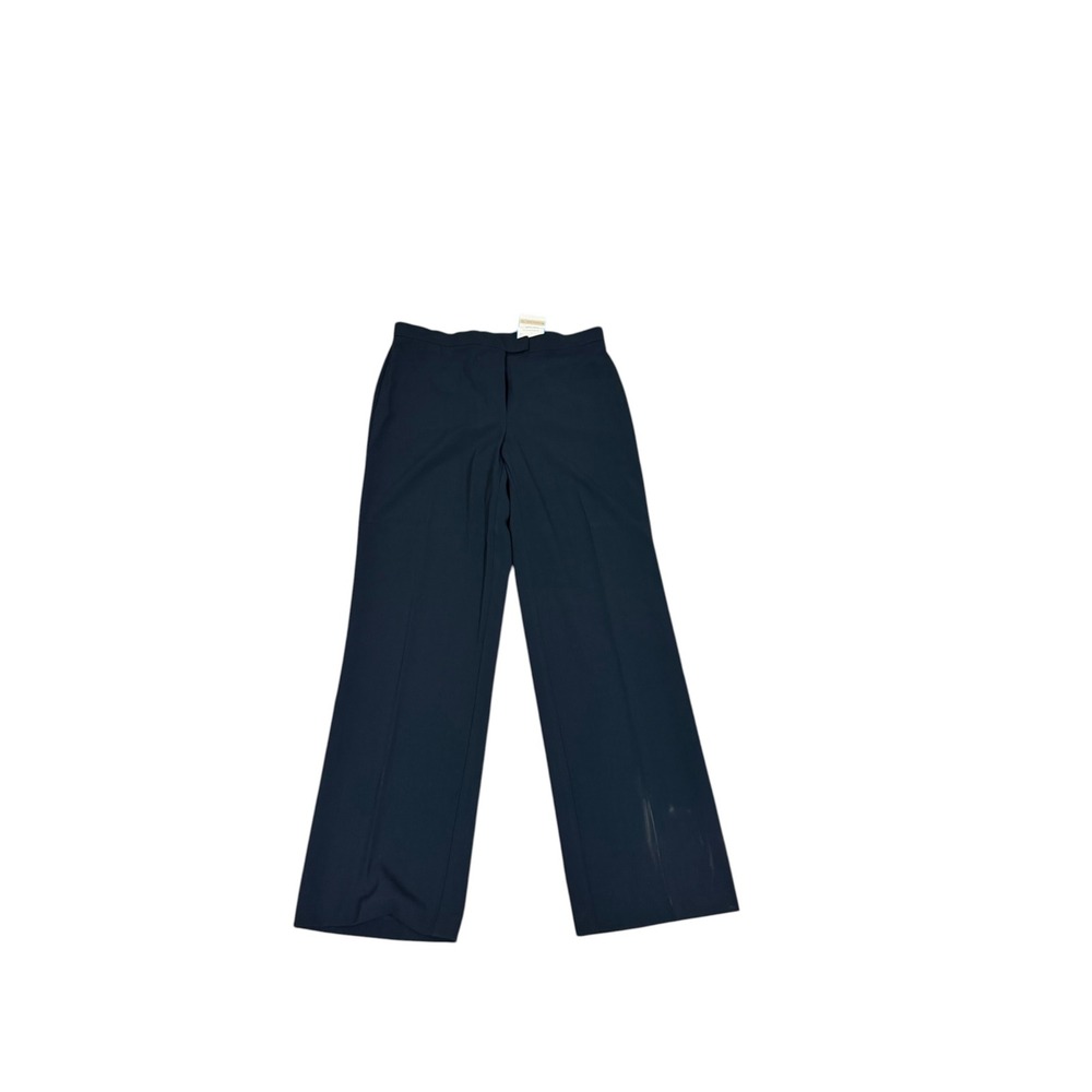 NWT Sag Harbor Stretch The Pants I Wear Navy Blue Slimming Trousers sz 12 READ